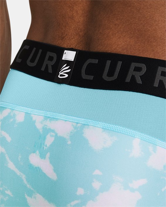 Men's Curry HeatGear® Printed Shorts in Blue image number 3